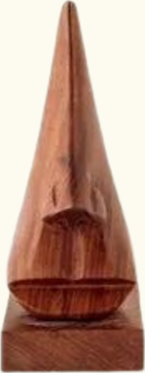 Wooden Nose Shaped Specs Holder #2
