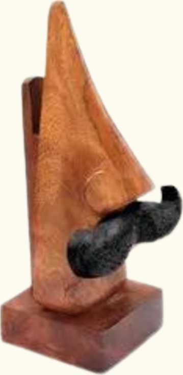 Wooden Round Shaped Specs Holder