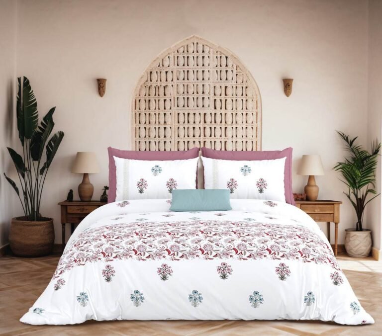 Mauve Blossom Bedsheet