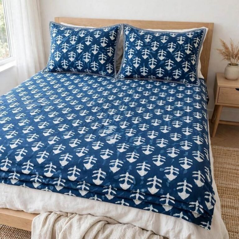 Neel Buti Bedsheet
